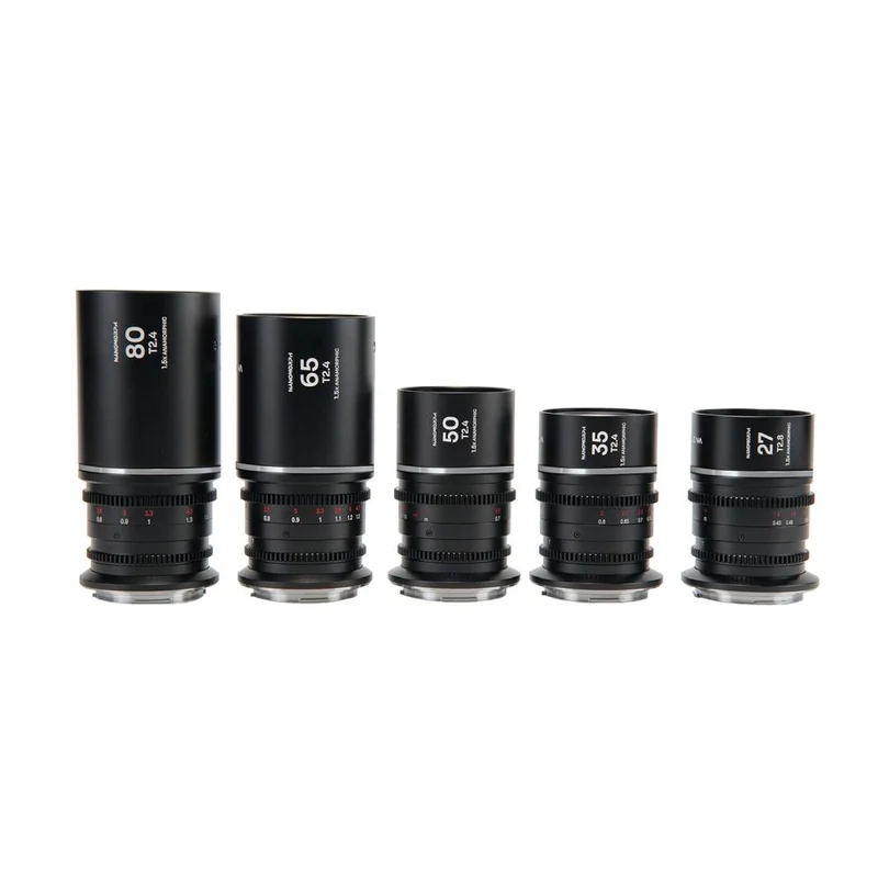 Laowa Nanomorph S35 Bundle (27,35,50,65,80mm) (Silver) Canon RF