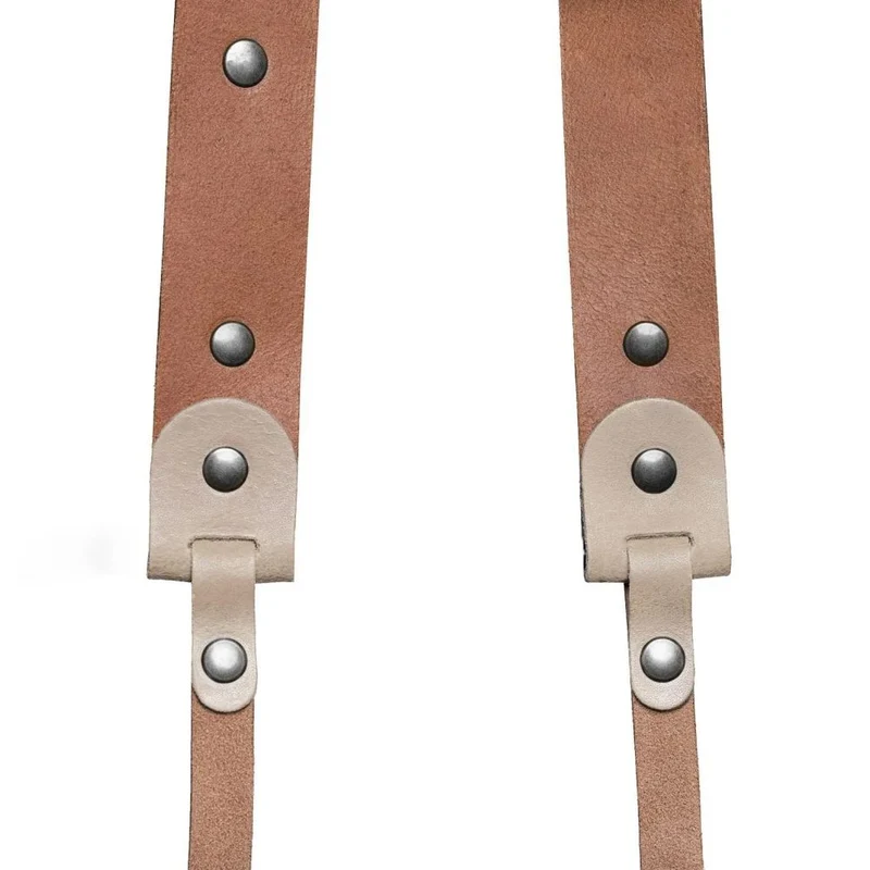 The Hantler Camera Neck strap Ivory / Brass