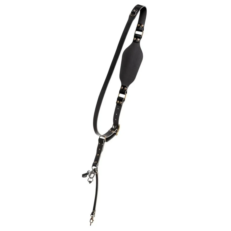 The Hantler Camera Shoulder strap Black / Brass, Regular
