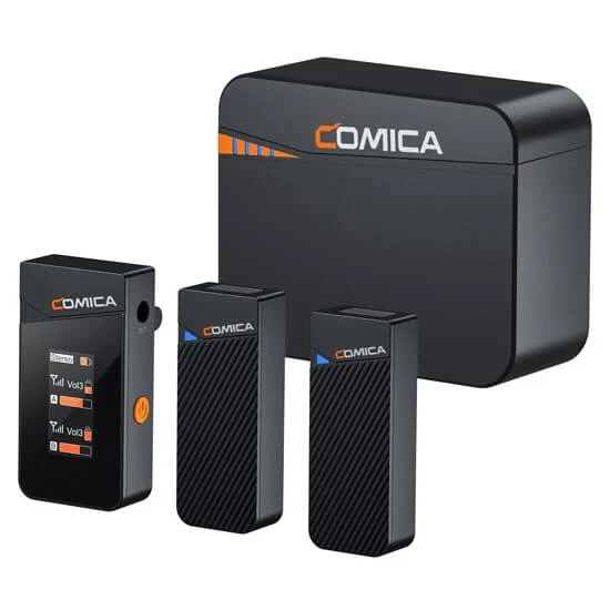 Comica 2.4G Mini Wireless Microphone - 2 Sender + Ladekoffer
