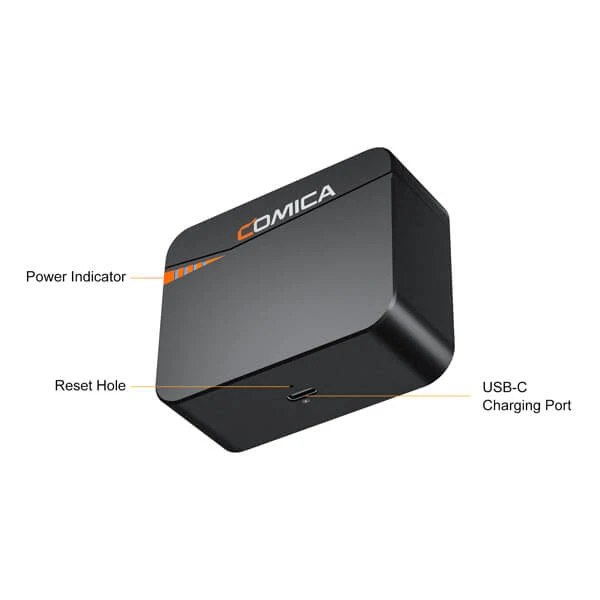 Comica 2.4G Mini Wireless Microphone - 2 Sender + Ladekoffer