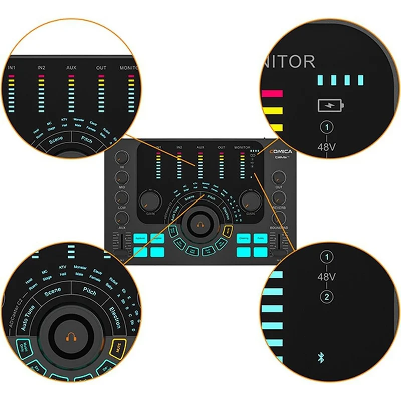 Comica Audio mixer for streaming, podcast and recording