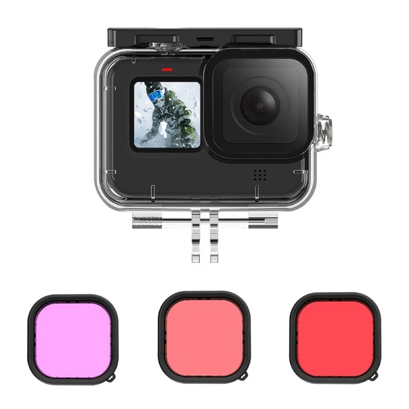 Telesin Waterproof case + dive filter set for GoPro 9/10/11/12