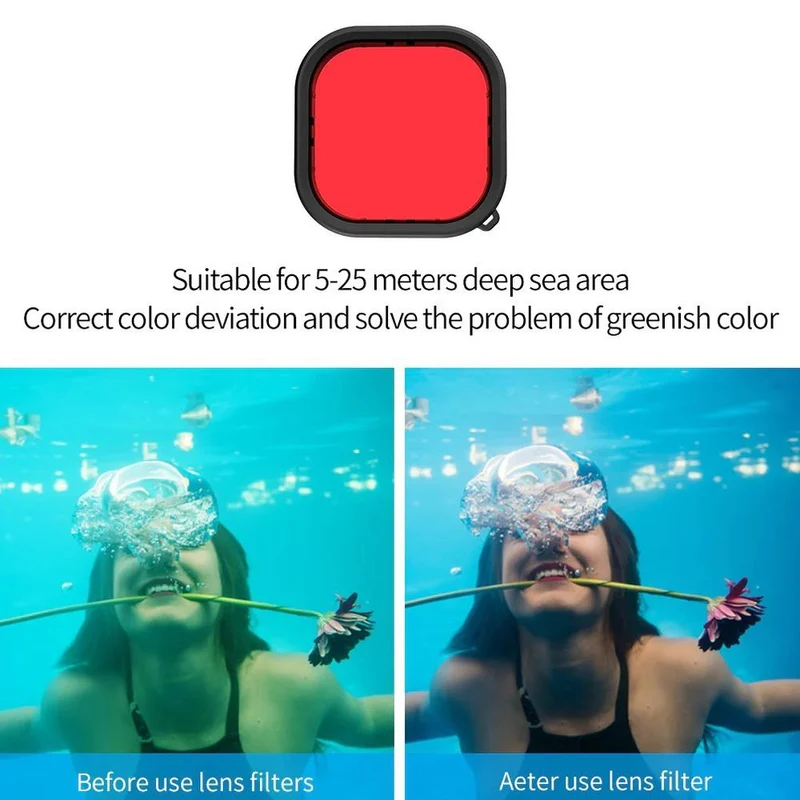 Telesin Waterproof case + dive filter set for GoPro 9/10/11/12