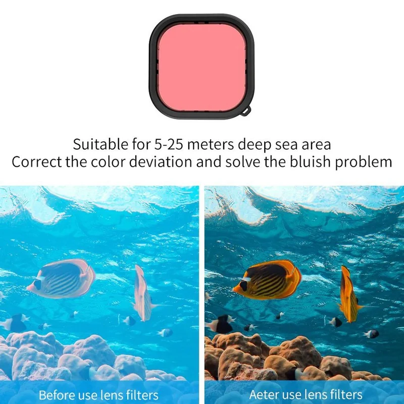 Telesin Waterproof case + dive filter set for GoPro 9/10/11/12