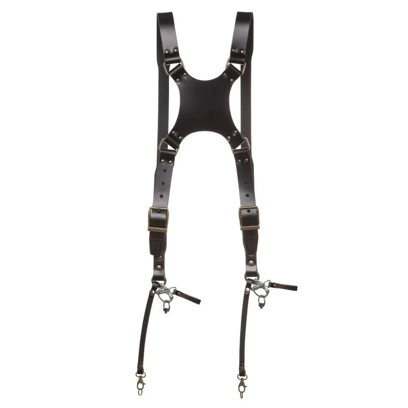 The Hantler Dual camera harness Black / Brass, Regular