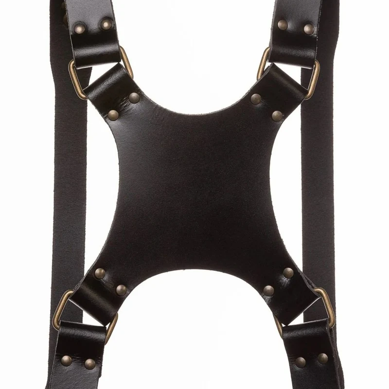 The Hantler Dual camera harness Black / Brass, Regular