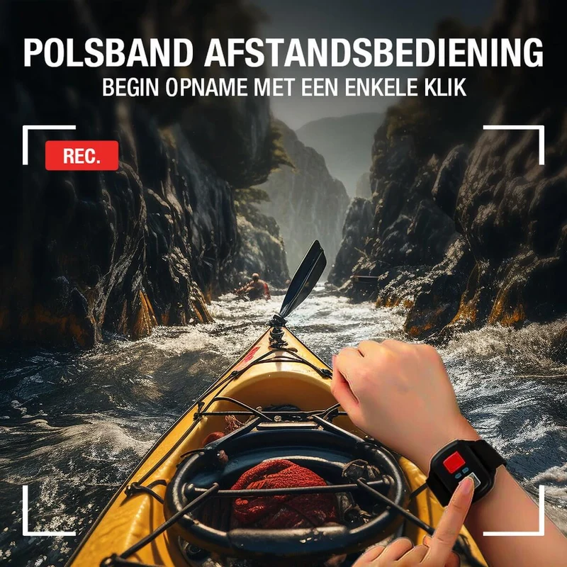 Pora&Co Action Kamera 4K, 16MP, 60FPS, 30m wasserdicht