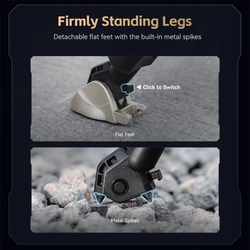 SmallRig 4465 Professional Fluid Head Tripod Kit