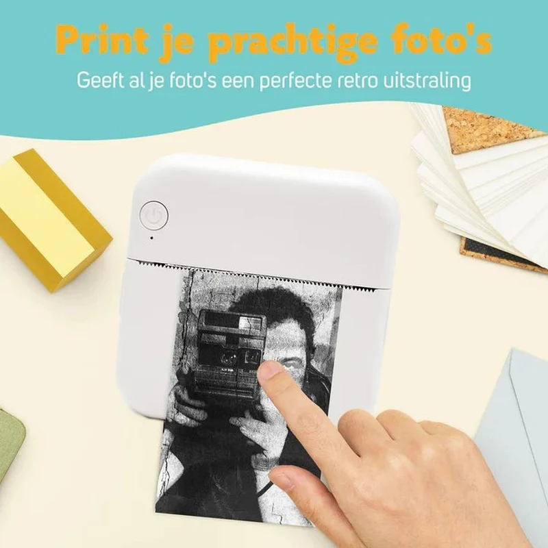 Pora&Co Mini-Fotodrucker für Smartphone, grün