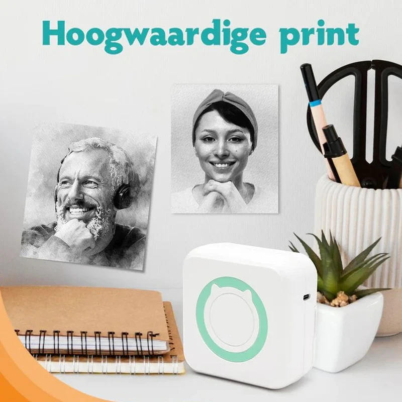 Pora&Co Mini-Fotodrucker für Smartphone, grün