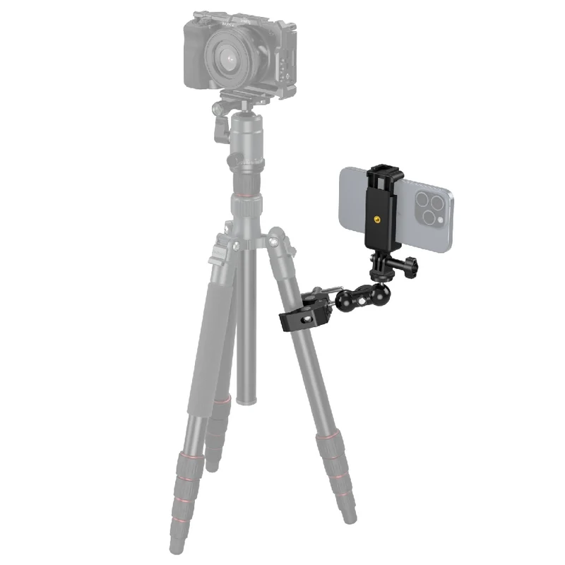 SmallRig 4373 Super-Klemme in Krabbenform mit Kugelkopf-Magic-Arm