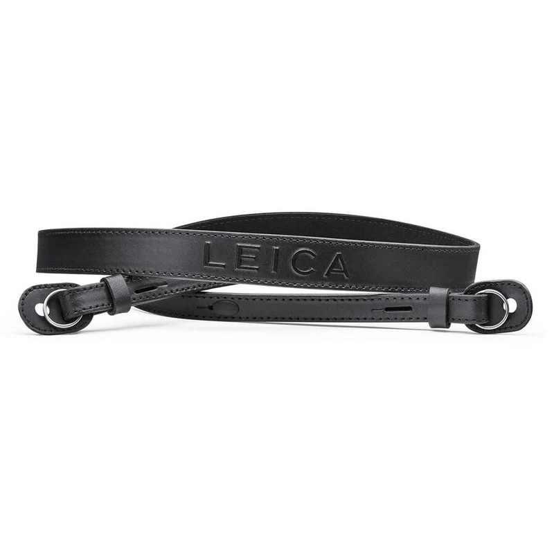 Leica 18553 leather carrying strap, black
