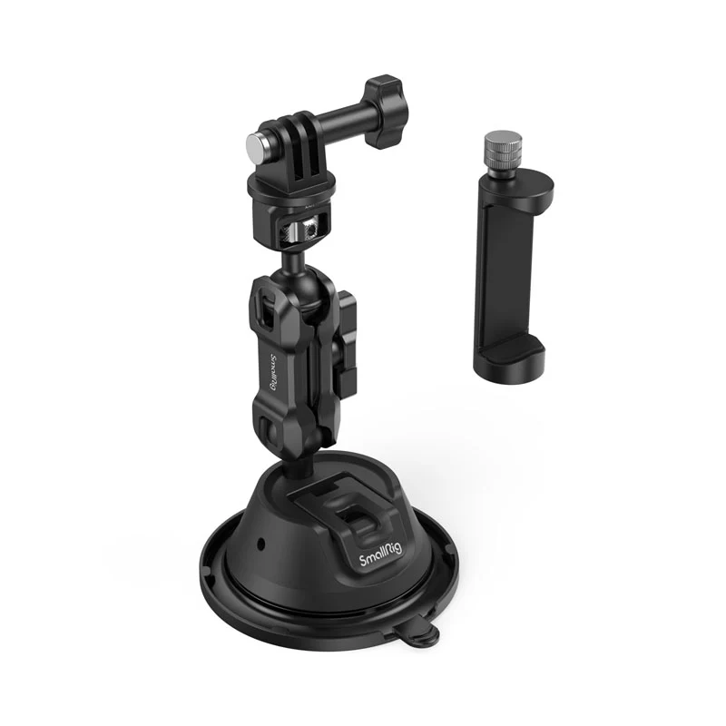 SmallRig 4275 Tragbare Saugnapfhalterung für Actionkameras/Mobiltelefone SC-1K