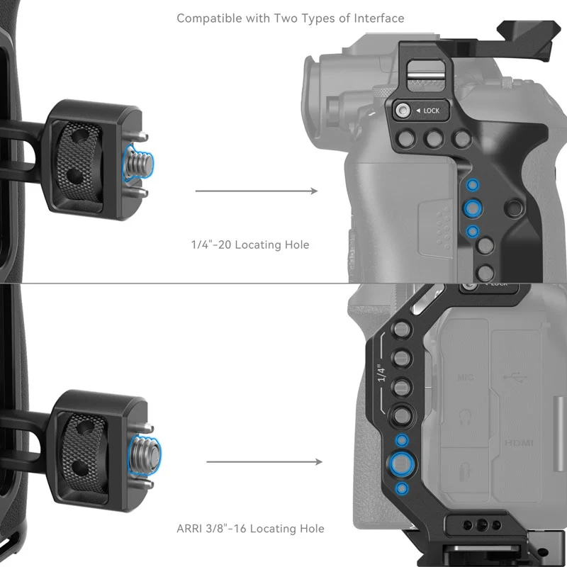 SmallRig 4346 Side Handle with Two-in-One Locating Screw