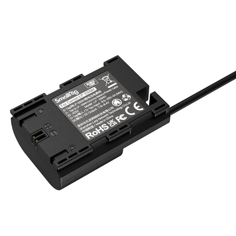 SmallRig 4252 Dummy Battery Power Cable D-Tap to LP-E6NH