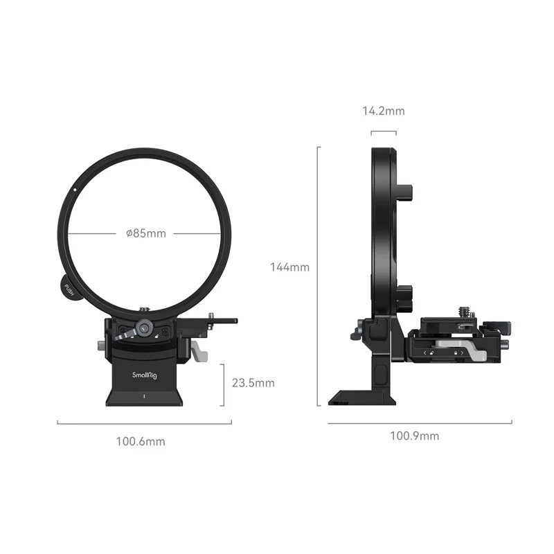 SmallRig 4305 Rotatable Horizontal-to-Vertical Mount Plate Kit for FUJIFILM GFX Series
