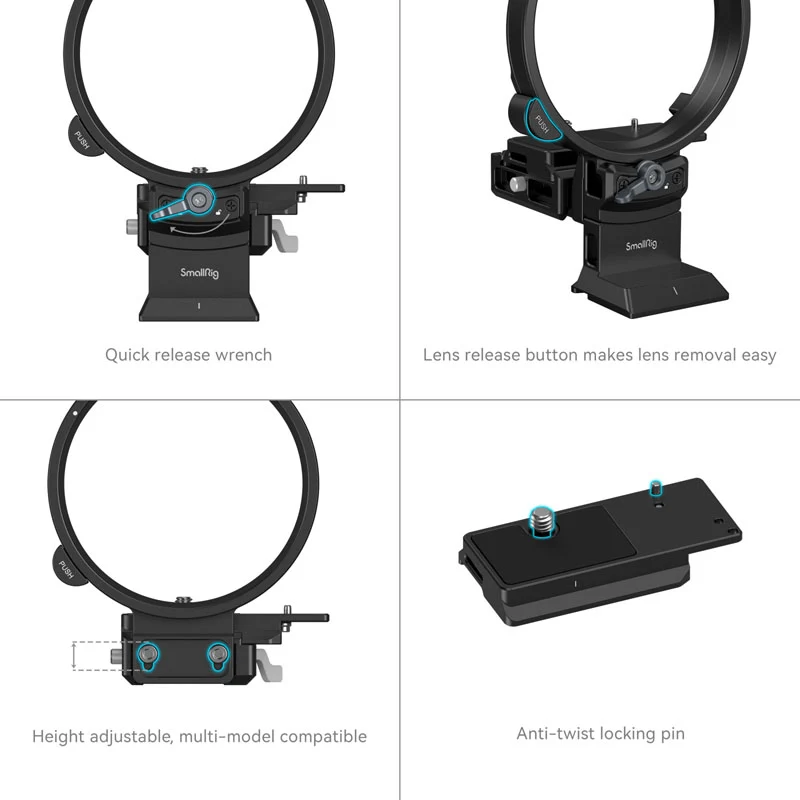 SmallRig 4305 Rotatable Horizontal-to-Vertical Mount Plate Kit for FUJIFILM GFX Series
