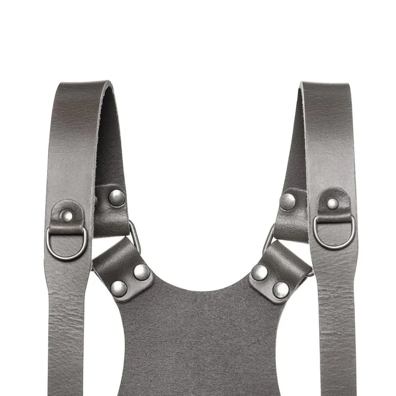 The Hantler Dual camera harness Stone Gray / Old silver, Large