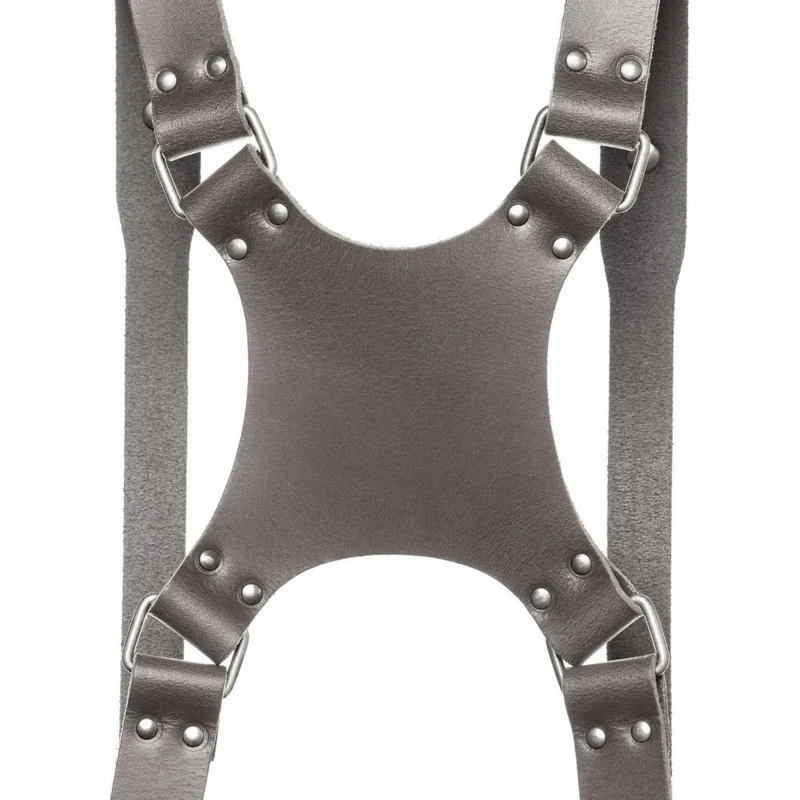The Hantler Dual camera harness Stone Gray / Old silver, Large