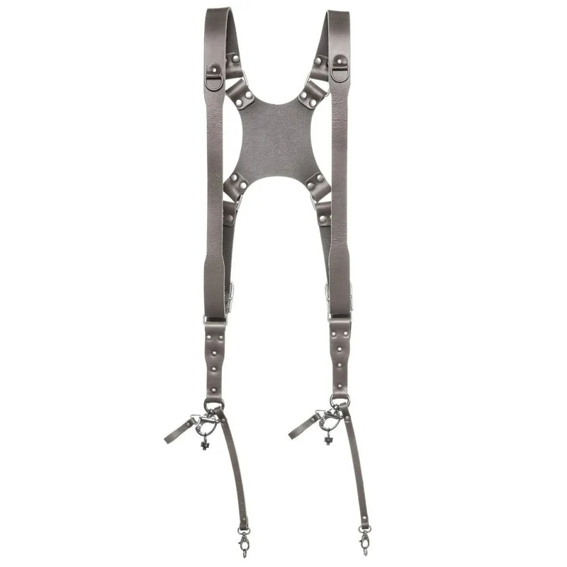 The Hantler Dual camera harness Stone Gray / Old silver, Regular