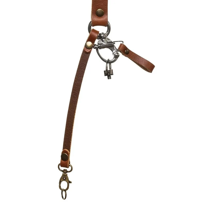 Das Hantler Dual-Kamera-Gurtzeug Cognac / Messing, Regular