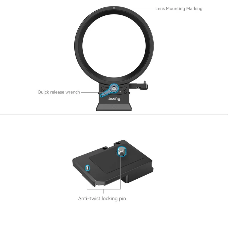SmallRig 4300 Drehbare Horizontal-Vertikal-Montageplatte für die Canon EOS R Serie