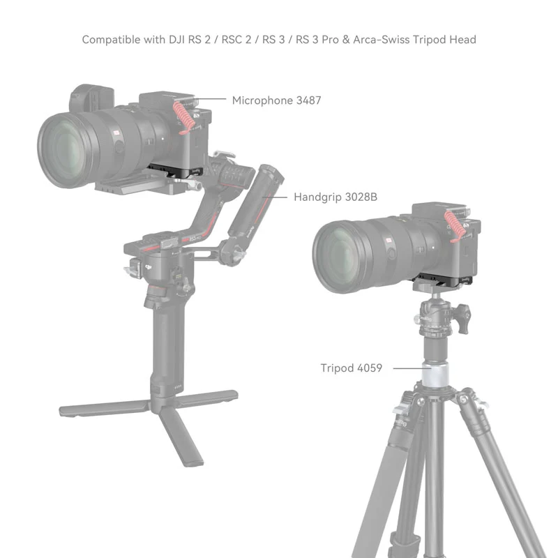 SmallRig 4439 Bottom Mount Plate for Sony Alpha 7C II / 7CR, silver