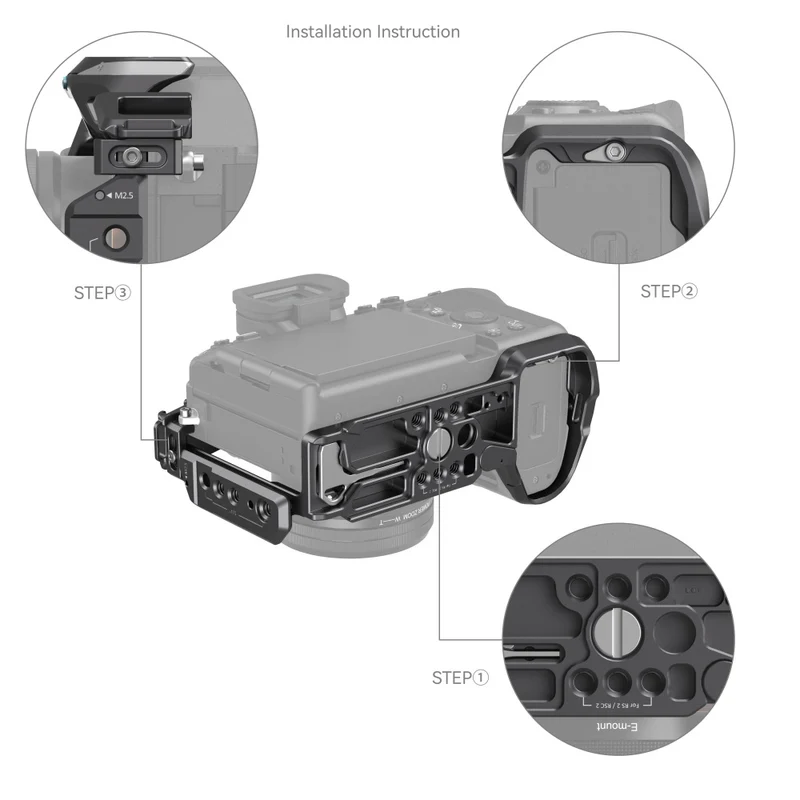 SmallRig 4308 Rhinoceros Cage Kit für Sony Alpha 7R V / 7I V / 7S II