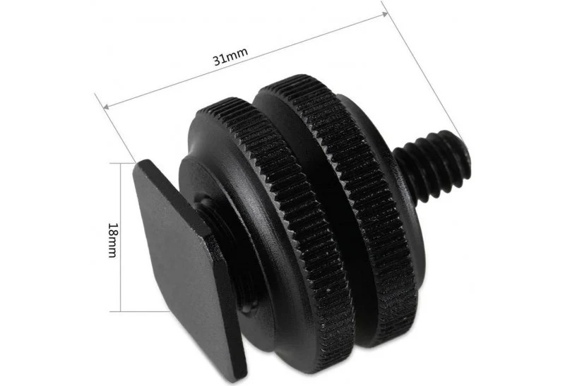 SmallRig 1631 Cold Shoe Adapter with 3/8" to 1/4" Thread 2pcs.