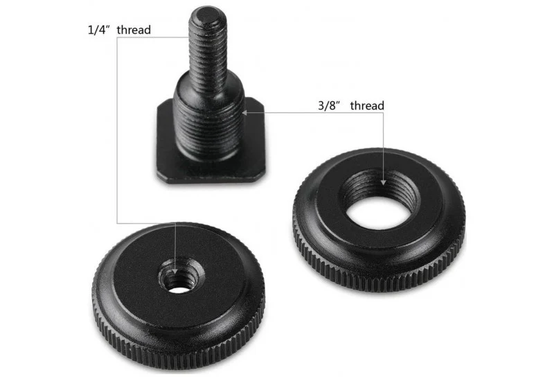 SmallRig 1631 Cold Shoe Adapter with 3/8" to 1/4" Thread 2pcs.