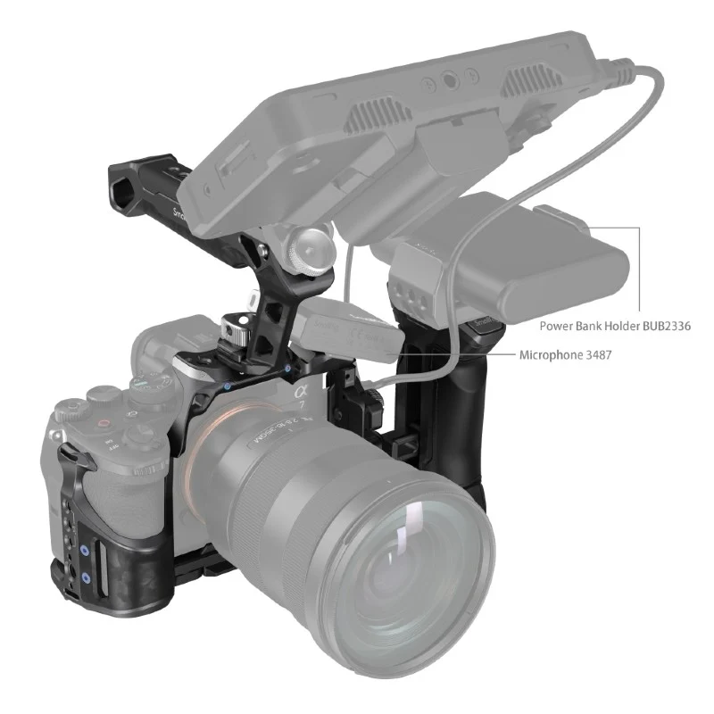 SmallRig "Rhinoceros" Advanced Cage Kit for Sony Alpha 7R V / Alpha 7 IV / Alpha 7S III 3710