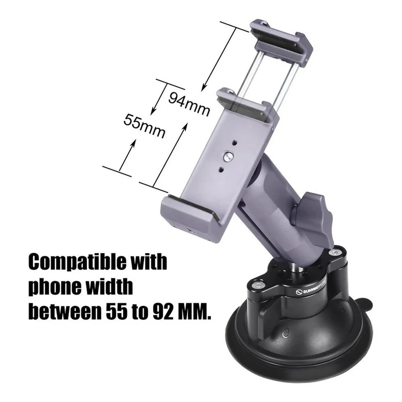 Sunwayfoto SPH-01 Multi-purpose suction cup with smartphone holder