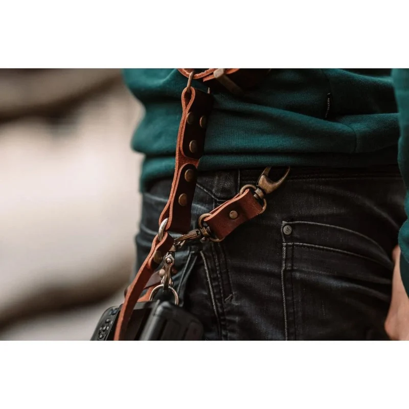 The Hantler Belt anchor black / Brass