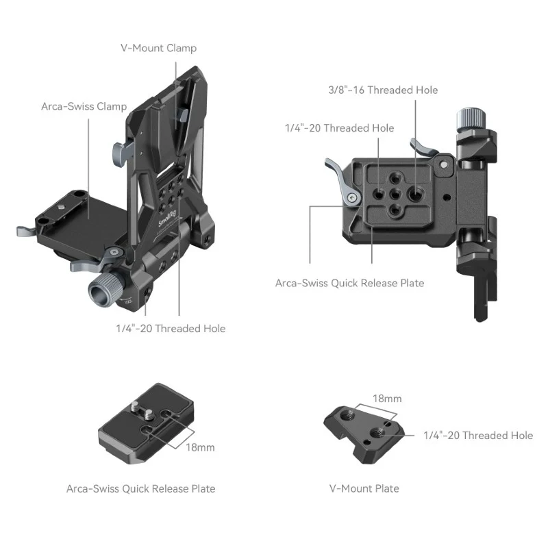 SmallRig Kompaktes V-Mount Akku-Montagesystem 4064
