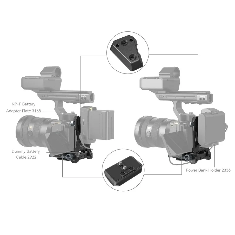 SmallRig Kompaktes V-Mount Akku-Montagesystem 4064