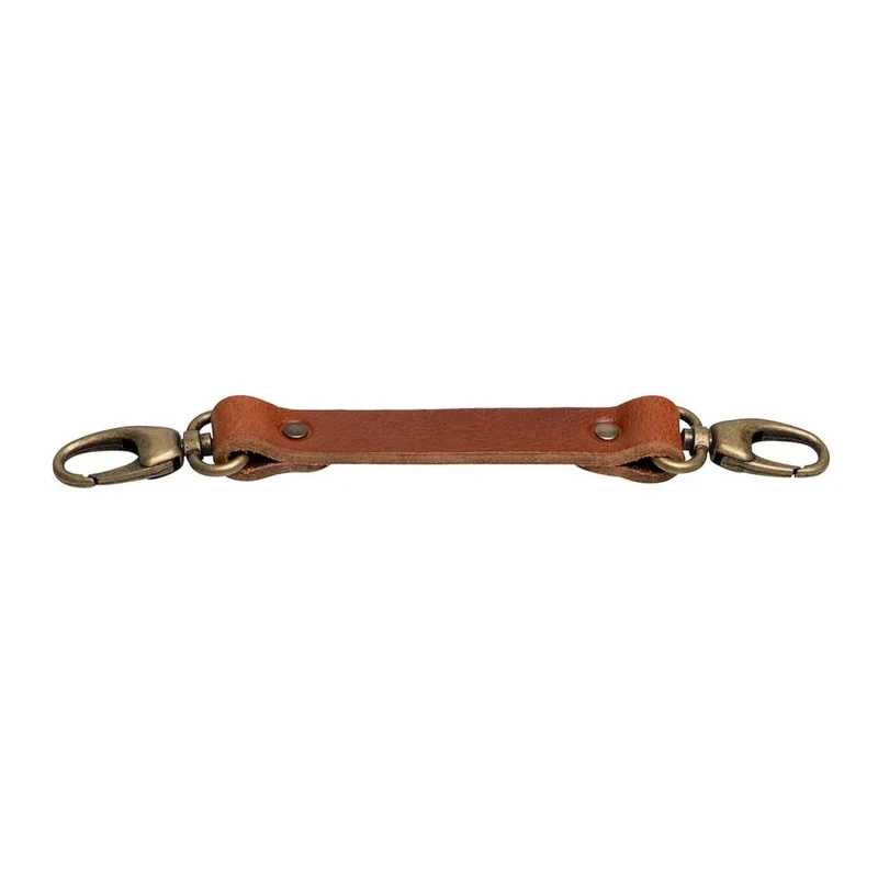 Der Hantler Brustgurt Cognac / Messing, 22cm