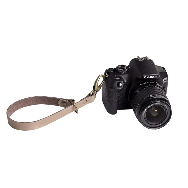 The Hantler Wrist strap Taupe / Brass