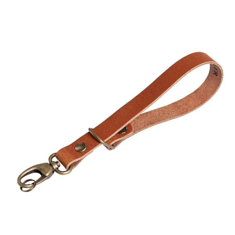 The Hantler Wrist strap Chestnut / Brass