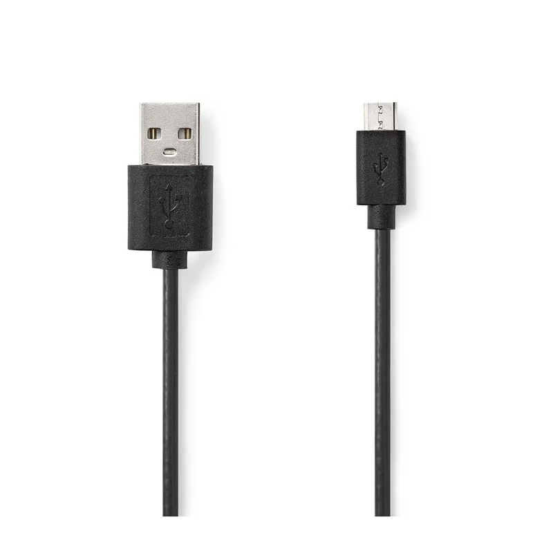 Nedis USB Micro-B Male cable 2.0 1.00m black