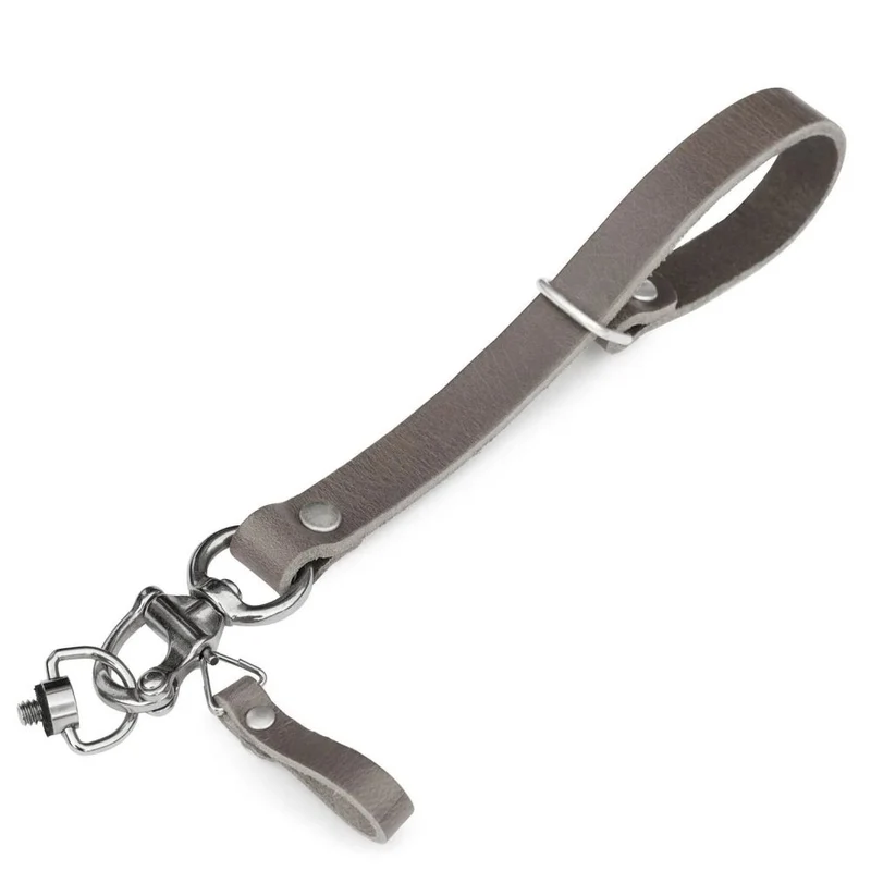 The Hantler Wrist strap - quick release Stone Gray / silver