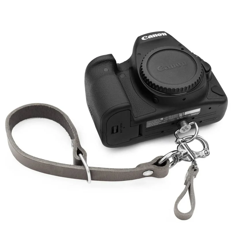 The Hantler Wrist strap - quick release Stone Gray / silver