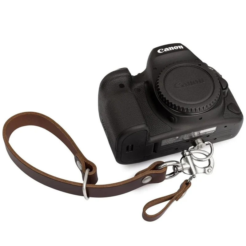 The Hantler Wrist strap - quick release Brandy / silver