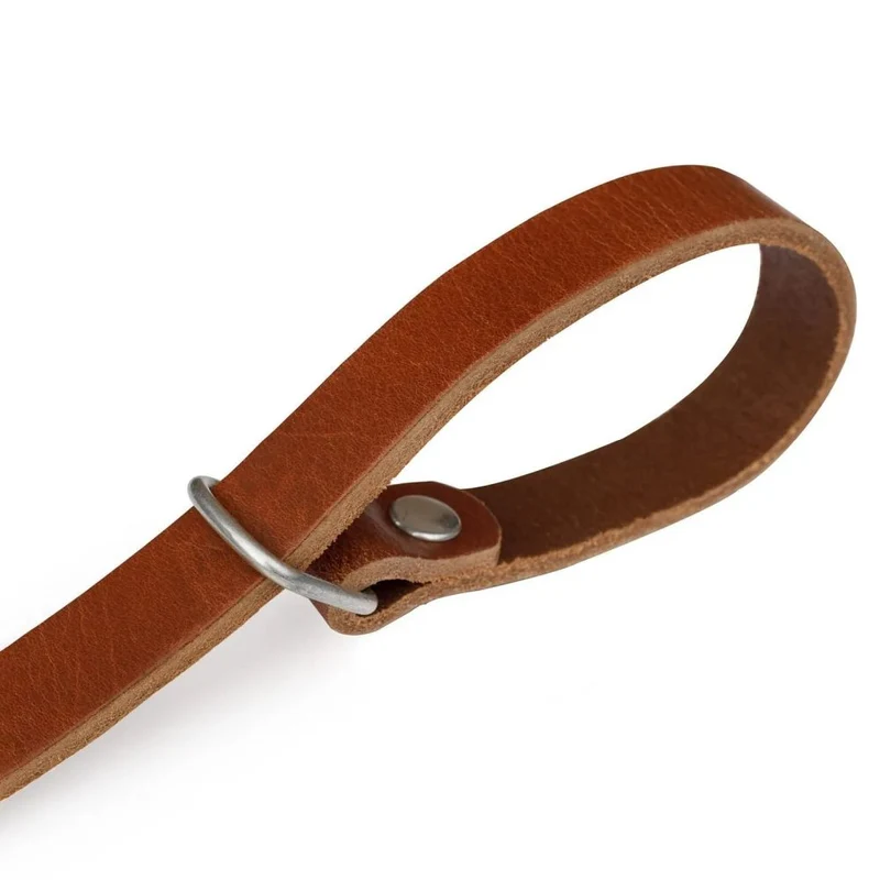 The Hantler Wrist strap - quick release Cognac / silver