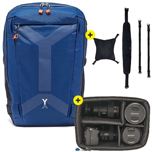 NYA-EVO Fjord 26 Adventure Kamera backpack Midnight Blue+ Sport Package + Removable Kamera Insert Small