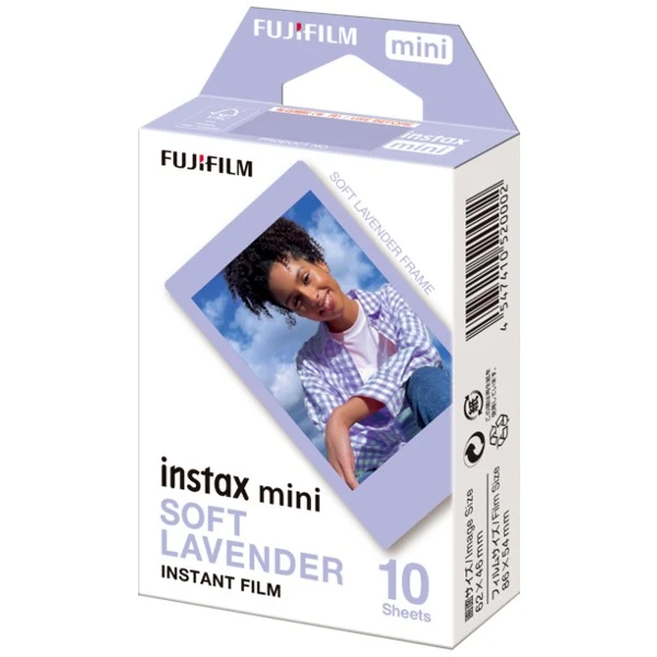 Fujifilm Instax Mini Film, Soft Lavender 1x10