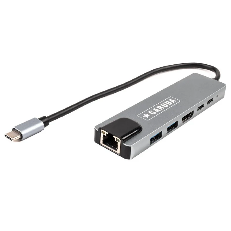 Caruba 6-in-1 USB-C Hub mit Ethernet
