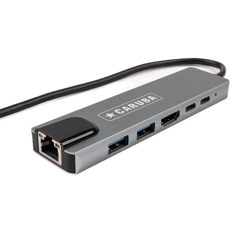 Caruba 6-in-1 USB-C Hub mit Ethernet