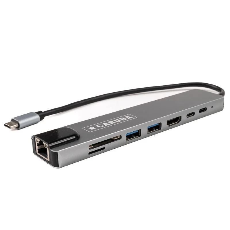 Caruba 8-in-1 USB-C Hub mit Ethernet