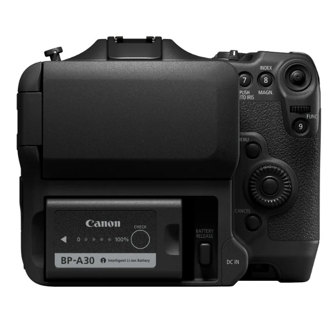 Canon EOS C70 + Mount adapter EF-EOS R 0.71x + BP-A30